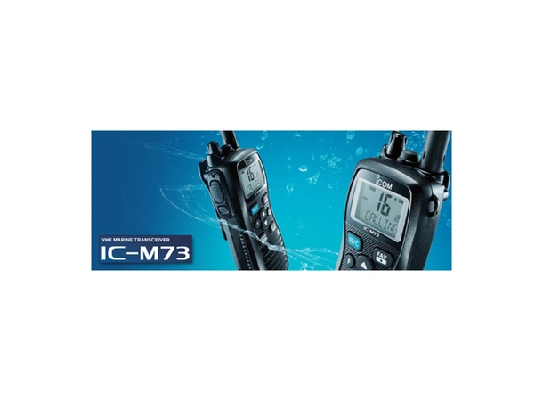 ICOM Håndholdt VHF, IC-M73 6W, IP68, "Last Call Voice", ANC